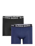 Bamboo Cotton Blend Boxer 2P Bokserit Blue Björn Borg