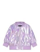 Nmfmovie Bomber Jacket Foil Bombertakki Purple Name It