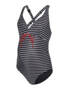 Mlnewjose Stripe Swimsuit Recycled A. Uimapuku Uima-asut Black Mamalic...