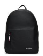 Th Pique Backpack Reppu Laukku Black Tommy Hilfiger