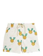 Medal Aop Woven Swim Shorts Uimashortsit Grey Mini Rodini