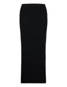 Recycled Wool Maxi Skirt Pitkä Hame Black Calvin Klein