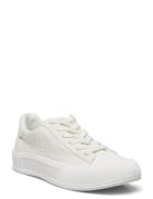 Daisie Canvas & Suede Sneaker Matalavartiset Sneakerit Tennarit White ...