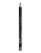 Slim Lip Pencil Cappuccino Huulikynä Meikki Brown NYX Professional Mak...