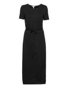 Objannie Nadia S/S Dress Polvipituinen Mekko Black Object