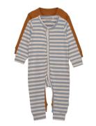 Jumpsuit Ls Pitkähihainen Body Multi/patterned Minymo