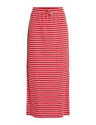 Vidarling Hw Maxi Skirt - Noos Polvipituinen Hame Red Vila