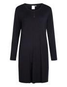 Jacqueline Longsleeved Dress Polvipituinen Mekko Black CCDK Copenhagen