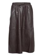 Skirt Polvipituinen Hame Brown Sofie Schnoor