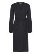 Catjaiw Wrap Dress Polvipituinen Mekko Black InWear