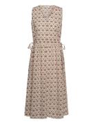 Lelann Dress Polvipituinen Mekko Beige Noa Noa