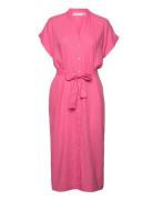 Odetteiw Shirt Dress Polvipituinen Mekko Pink InWear