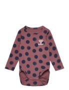 Hmldotty Body L/S Pitkähihainen Body Pink Hummel