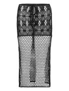 Onlflorence Crochet Skirt Polvipituinen Hame Black ONLY