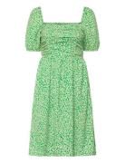 Cadie Verona Sq Nk Uk Len Dres Polvipituinen Mekko Green French Connec...