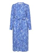 Srmikala Midi Dress Polvipituinen Mekko Blue Soft Rebels