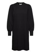 Objcaroline L/S Dress Polvipituinen Mekko Black Object