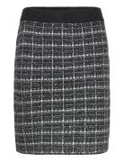 Viaudrey Check Knit Skirt /Ka Lyhyt Hame Black Vila