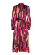 Yasfigana Ls Long Shirt Dress S. Polvipituinen Mekko Pink YAS