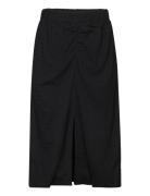 Pippi Slim Skirt Polvipituinen Hame Black Noella