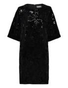 Mmfanni Flower Dress Polvipituinen Mekko Black MOS MOSH