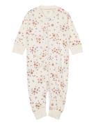 Pyjamas Small Flowers Pyjama Sie Jumpsuit Haalari Cream Lindex