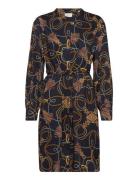 Rel Rope Print Shirt Dress Polvipituinen Mekko Navy GANT