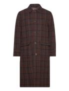 Maximilian Harris Tweed Wool Coat Villakangastakki Pitkä Takki Brown L...