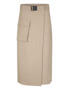 Felice Skirt Polvipituinen Hame Beige Second Female