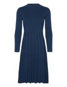 Henna Dress Dark Blue Polvipituinen Mekko Navy Jumperfabriken