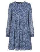 Blossom Mini Dress Lyhyt Mekko Blue Once Untold