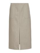 Objsonne Long Skirt 131 Polvipituinen Hame Grey Object