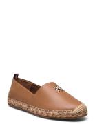 Th Leather Flat Espadrille Matalat Sandaalit Espadrillot Brown Tommy H...