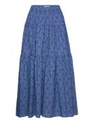 Sunsetll Maxi Skirt Pitkä Hame Blue Lollys Laundry