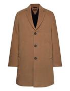 Dc Wool Mix Coat Villakangastakki Pitkä Takki Beige Tommy Hilfiger