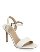 Gwen Lizard-Embossed Leather Sandal Korolliset Sandaalit White Lauren ...