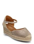 Cisca24Ks Matalat Sandaalit Espadrillot Beige UNISA