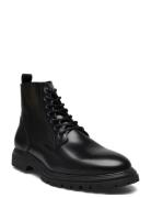 Biagil Lace Up Boot Polido Nyörisaappaat Black Bianco