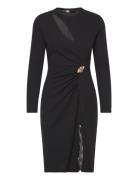 Hun's Pick Drapey Dress Polvipituinen Mekko Black Karl Lagerfeld