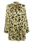 Sikuragz P Silk Short Dress Lyhyt Mekko Gold Gestuz