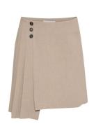 Ninakb Skirt Lyhyt Hame Beige Karen By Simonsen