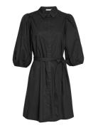 Mschcedrica Abiella 3/4 Shirt Dress Lyhyt Mekko Black MSCH Copenhagen