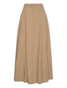 Skirt Anja Polvipituinen Hame Beige Lindex