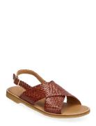 Sandals - Flat - Open Toe - Op Matalapohjaiset Sandaalit Brown ANGULUS