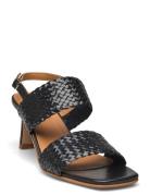 Sandals - Block Heels Korolliset Sandaalit Black ANGULUS