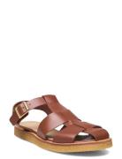 Sandals - Flat - Closed Toe - Op Matalapohjaiset Sandaalit Brown ANGUL...