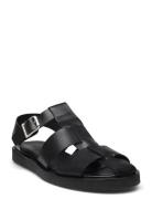 Sandals - Flat - Closed Toe - Op Matalapohjaiset Sandaalit Black ANGUL...