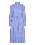 B. Copenhagen Dress-Light Woven Polvipituinen Mekko Blue Brandtex