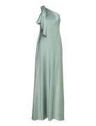 Satin Charmeuse -Shoulder Gown Maksimekko Juhlamekko Green Lauren Ralp...