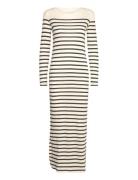 Charisma Dress Stripe Maksimekko Juhlamekko Cream Moshi Moshi Mind